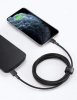AUKEY CB-CL03 kabel Lightning - USB-C 2m MFi Apple USB-PD nylonowy oplot czarny